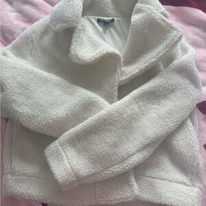 Banana Republic White Sherpa Jacket